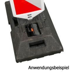 Leitbaken-Set K1-Fuß & Leuchte, Basic, rechts-/linksweisend, 2-seitig, RA1