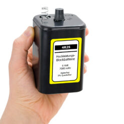 BIGPACK Hochleistungs-Blockbatterie, 6 Volt, 600 min 4R25, 7000 mAh, 24 Stück