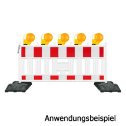 RSA-Komplett-Set, Schrankenzaun FUTURE mit Fußplatten, RA2, 2,15 x 1,11 m