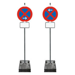 Haltverbotzonen Set, StVO/RSA, A/E, rechts, 18-tlg., mobil, K2, RA1, Ø 60 cm