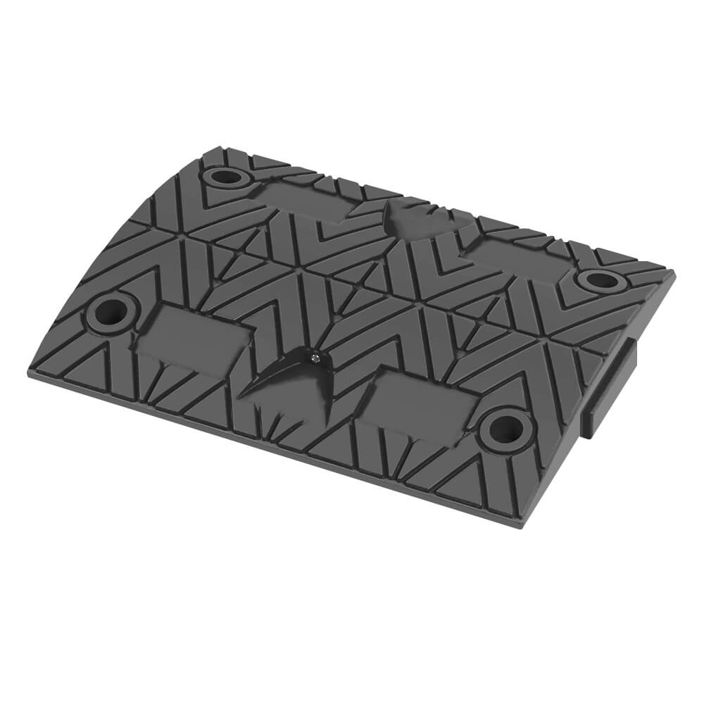Bodenschwellen-Set 20 km/h, 1,9 m gelb/schwarz kombiniert, 5 cm hoch