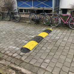 Bodenschwellen-Set 5-10 km/h, 2,4 m gelb/schwarz kombiniert, 7,5 cm hoch