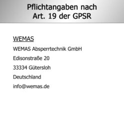 WEMAS Bodenschwelle 5-10 km/h, Endstück Temposchwelle, gelb, 42,5x21,25x7,5 cm