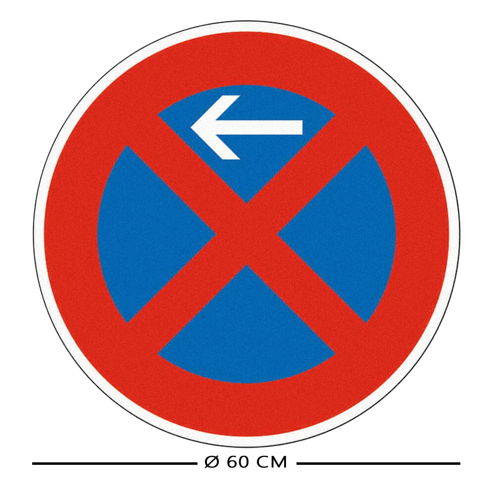 Haltverbotszonen Set, StVO/RSA, A/M/E, rechts, 27-tlg., mobil, K2, RA1, Ø 60 cm