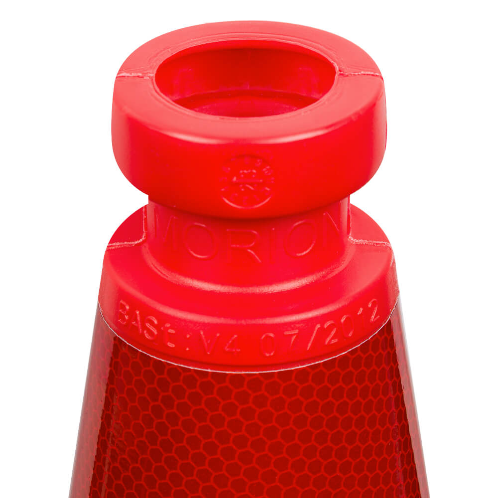 StVO Leitkegel RA 2, BASt, Farbe: reflektierend rot/weiß, Höhe: 75 cm