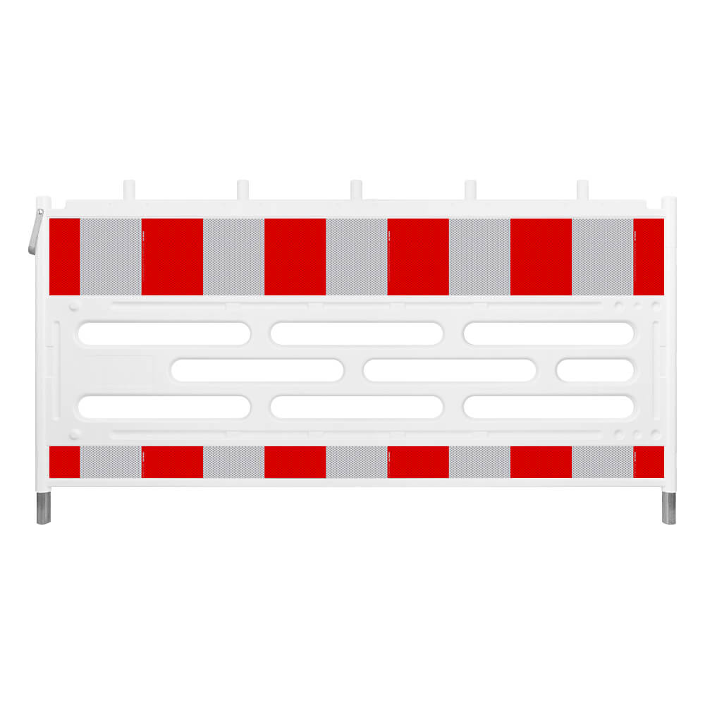 Schrankenzaun COBA, rot/weiß, gemäß TL, RA2, 211 x 112 cm