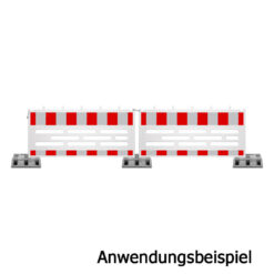 Schrankenzaun COBA, rot/weiß, gemäß TL, RA1, 211 x 112 cm