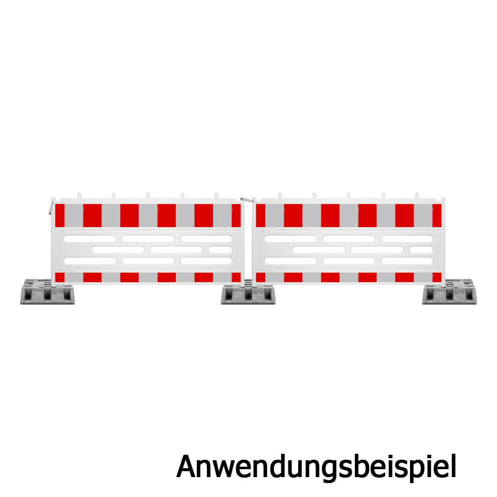 Schrankenzaun COBA, rot/weiß, gemäß TL, RA1, 211 x 112 cm