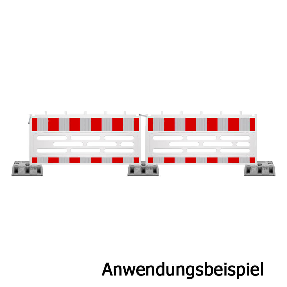 Schrankenzaun COBA, rot/weiß, gemäß TL, RA2, 211 x 112 cm