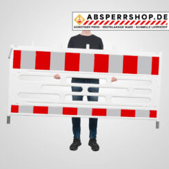 Schrankenzaun COBA, rot/weiß, gemäß TL, RA1, 211 x 112 cm