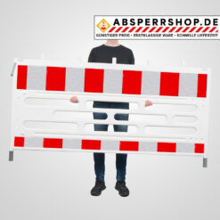 Schrankenzaun COBA, rot/weiß, gemäß TL, RA2, 211 x 112 cm