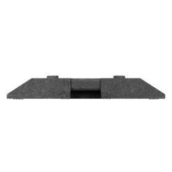 BIGPACK 10 x TL-Fußplatte Typ K1, schwarz, für Vierkant- und Rundrohre, 29 kg