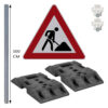 Schilder-Set 'Achtung Baustelle' mit VZ 123, RA2, 6-teilig, extra standfest