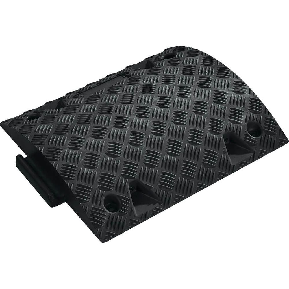WEMAS Bodenschwellen-Set 5-10 km/h, 2,5 m gelb / schwarz kombiniert, 7,5 cm hoch