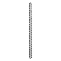 Rohrpfosten zum Einbetonieren, Ø 7,6 cm, Länge 2,5 m, aus Stahl, 2 mm Wandstärke