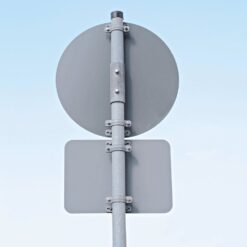 Rohrpfosten zum Einbetonieren, Ø 6 cm, Länge 4 m, aus Stahl, 2 mm Wandstärke