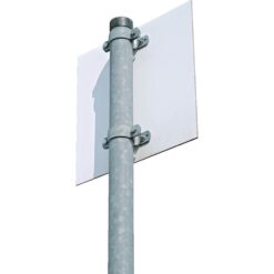 Rohrpfosten zum Einbetonieren, Ø 7,6 cm, Länge 2,5 m, aus Stahl, 2 mm Wandstärke