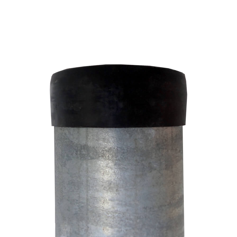 Rohrpfosten zum Einbetonieren, Ø 7,6 cm, Länge 2,5 m, aus Stahl, 2 mm Wandstärke