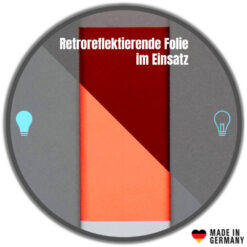 Klapp-Pfosten, rot/weiß, zum Aufdübeln, mit Sperrbügel, Ø 6 cm, 100 cm