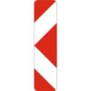 Verkehrseinrichtung VZ 605-11, Pfeilbake Aufstellung rechts (linksweisend)