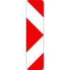 Verkehrseinrichtung VZ 605-21, Pfeilbake Aufstellung links (rechtsweisend)