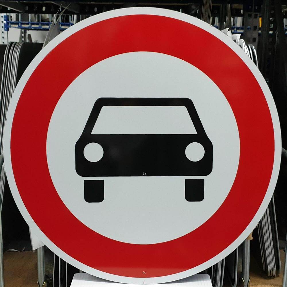 Vorschriftzeichen VZ 251, Verbot für Kraftwagen