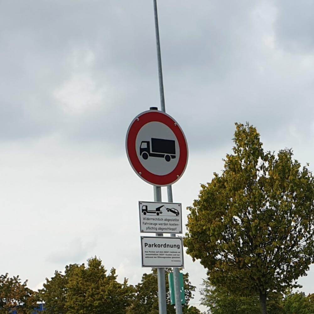 Vorschriftzeichen VZ 253, Verbot für Kraftfahrzeuge über 3,5 t