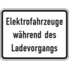 Zusatzzeichen VZ 1050-32, Elektrofahrzeuge w.d. Ladevorg., Reflex, 60 x 45 cm