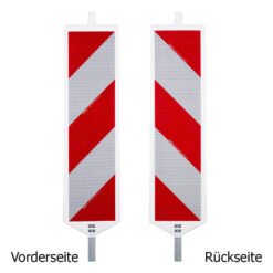 Leitbaken-Set RA2 links-/rechtsweisend, mit Warnleuchte in Gelb und K1 Fußplatte