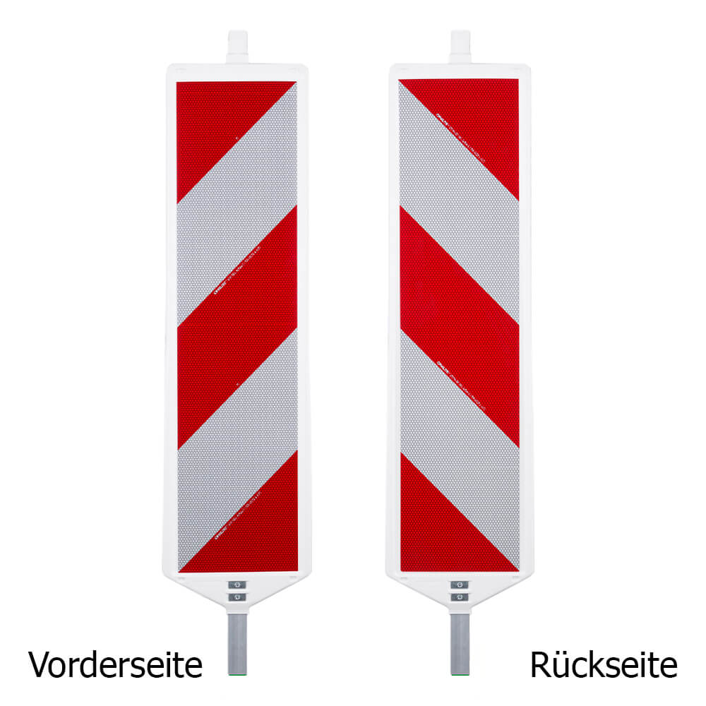 BIGPACK 5 x Leitbaken-Set K1-Fuß & Leuchte, StVO/RSA, re/linksw., 2-seitig, RA2