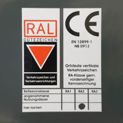 Gefahrzeichen VZ 123, Arbeitsstelle, retroreflektierend