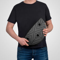 Bodenschwelle 5-10 km/h, Endstück Temposchwelle, schwarz, 20 x 40 x 7,5 cm
