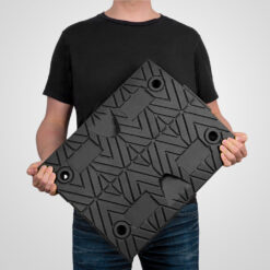 Bodenschwellen-Set 20 km/h, 2,4 m gelb/schwarz kombiniert, 5 cm hoch