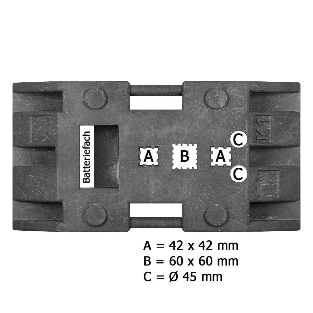 Haltverbotszonen Set, StVO/RSA, A/E, rechts, 18-tlg., mobil, K2, RA1, Ø 60 cm