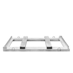 Lager- und Transporttraverse mit 20 x TL-Schrankenzaun RA1, 211 x 112 cm