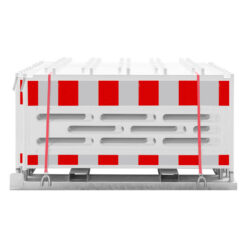 Lager- und Transporttraverse mit 20 x TL-Schrankenzaun RA1, 211 x 112 cm