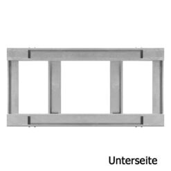 Lager- und Transporttraverse mit Aufsatzrahmen für K1-Fußplatten, 224 x 112 cm