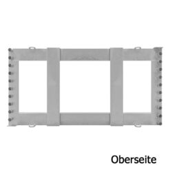 Lager- und Transporttraverse mit 20 x TL-Schrankenzaun RA1, 211 x 112 cm