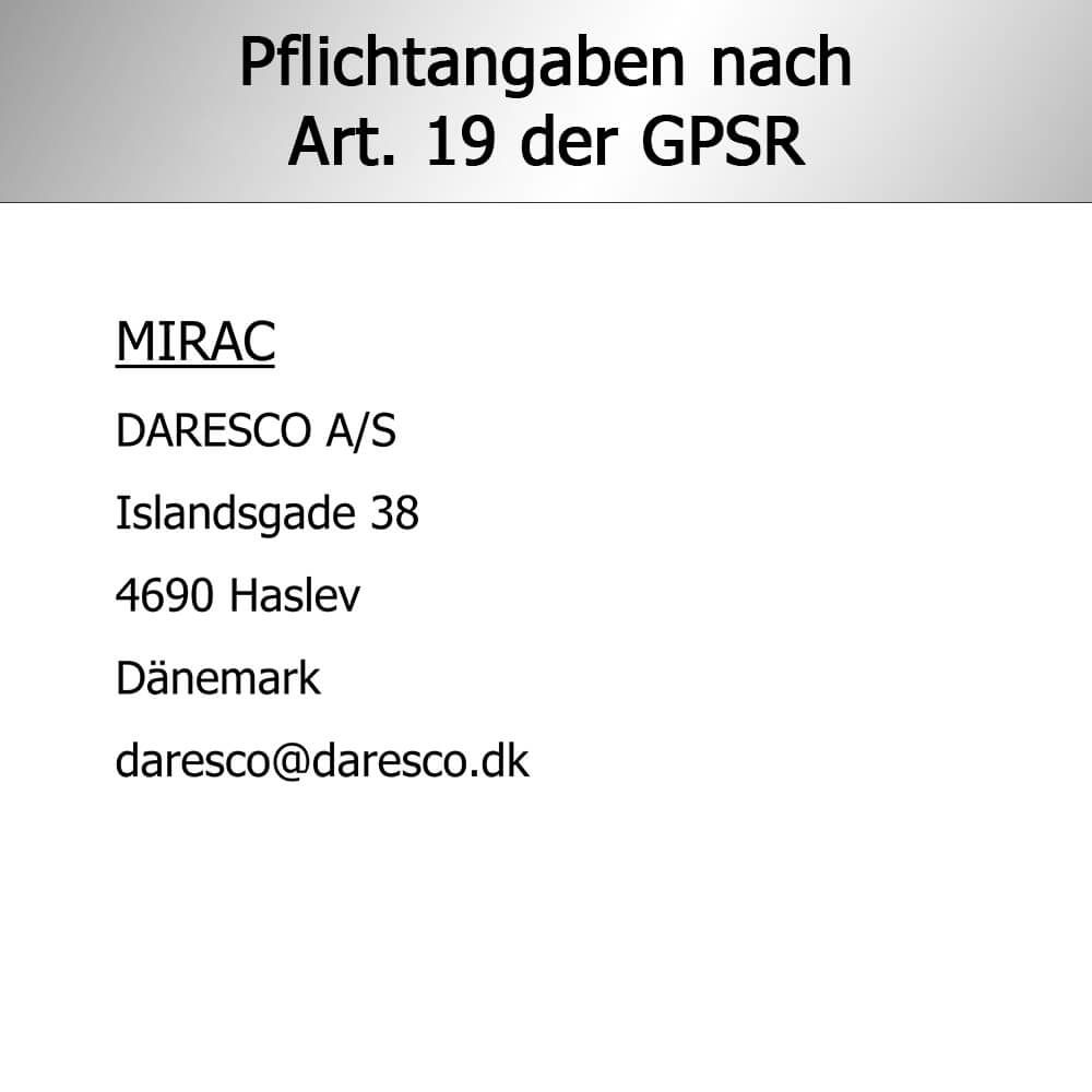 MIRAC Verkehrsspiegel ohne Rahmen, Acrylglas, rot/weiß, rechteckig, 60 x 40 cm