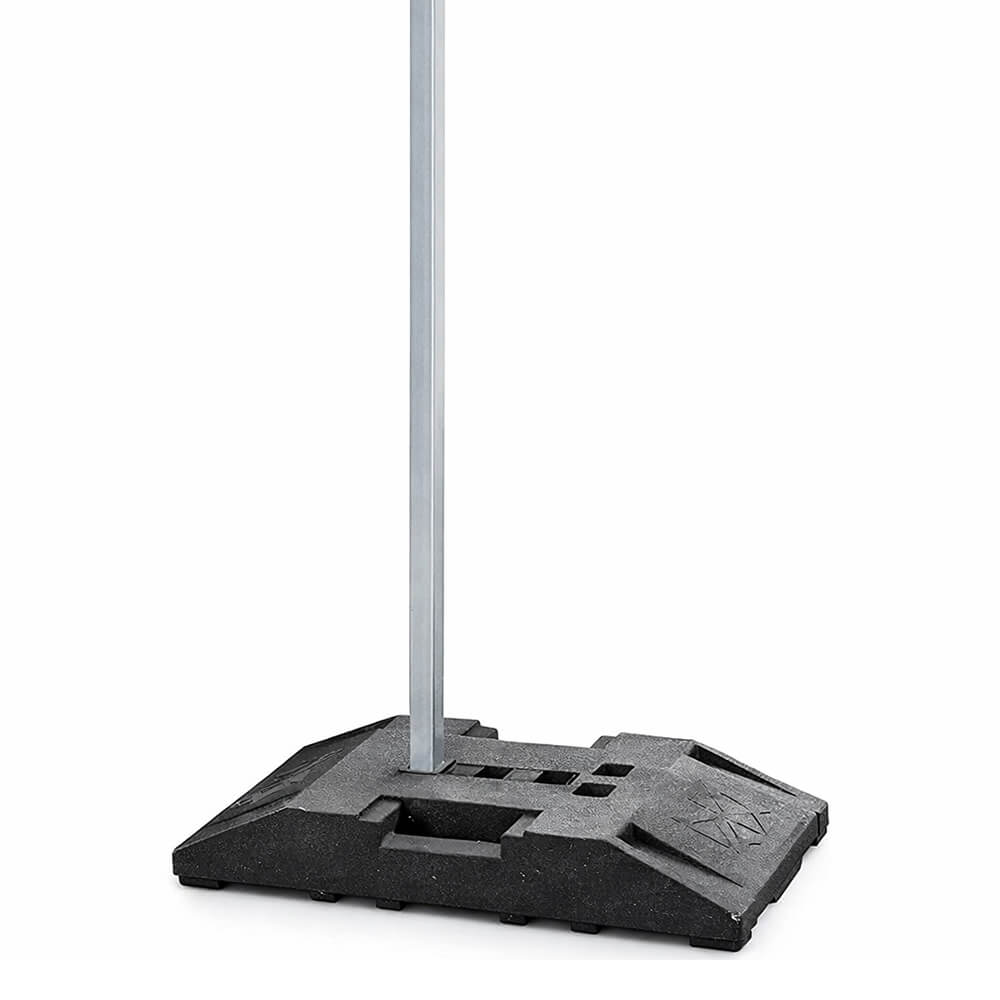 BIGPACK 5x Vierkantrohr aus Stahl, verzinkt, 40 x 40 cm, Länge 3,5 m