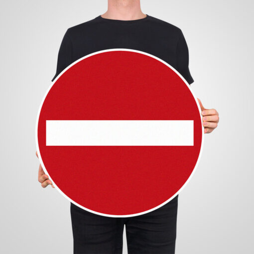 Signalétique.biz Verbotsschild Einfahrt Verboten ? Produktbild-Vorschau 3