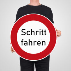 Komplett-Set Baustelle mit Leuchte, Schrittgeschwindigkeit fahren VZ 274, StVO