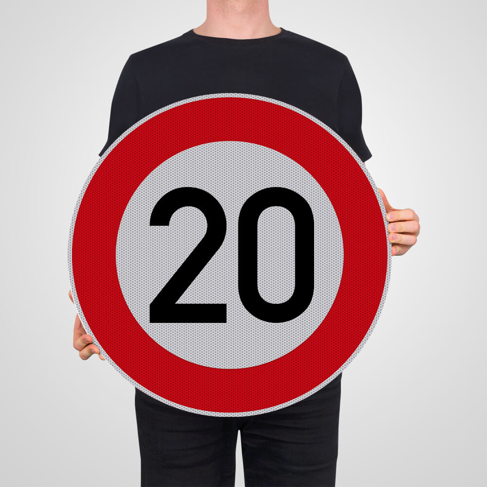 Vorschriftzeichen VZ 274-20, Zulässige Höchstgeschwindigkeit 20km/h