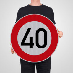 Vorschriftzeichen VZ 274-40, Zulässige Höchstgeschwindigkeit 40km/h