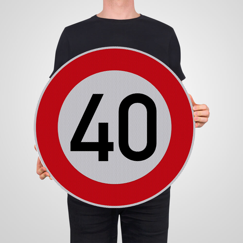 Vorschriftzeichen VZ 274-40, Zulässige Höchstgeschwindigkeit 40km/h