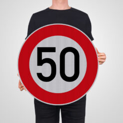 Vorschriftzeichen VZ 274-50, Zulässige Höchstgeschwindigkeit 50km/h