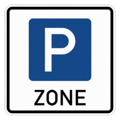 Komplett-Set Parkraumbewirtschaftungszone Anfang/Ende, RA1, 60 x 60 cm