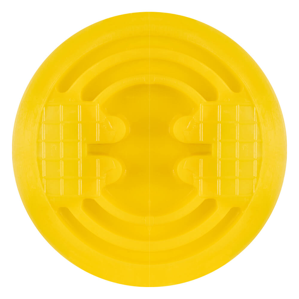 Bodenmarkierungsnagel GELB, Kunststoff, 4 Reflektoren, gelb, Ø 12 cm, 4 Stück